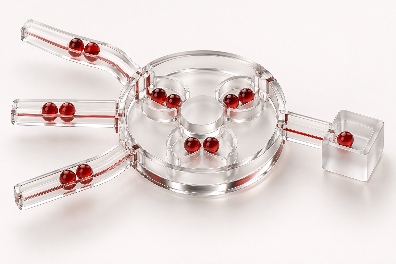 Paired obligations meet in a glass clearing chamber before the remainder is settled.